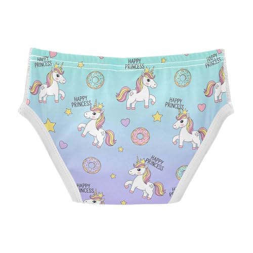 CHIFIGNO Briefs for Boys Cute Unicorns Pastel Gradient Cotton Boy Underwear Soft Breathable Briefs Underwear2