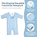 Magic Sleepsuit Baby Merlin's Microfleece Baby Swaddle Transition Product - Soft and Cozy Design, Double Zipper for Easy Diaper Changes, Promotes Safe Sleep, 3-6 Months - Blue - Small 12-18lbs