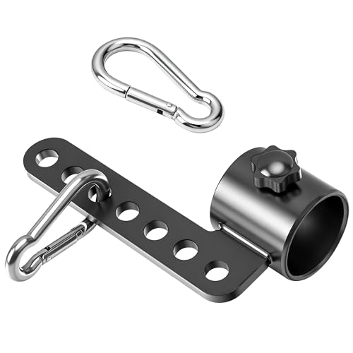 Belt Squat Bar Machine Attachment for 2 inch Olympic Barbell Bar Black 500 lbs Withstands Attachments for Home Gym Workout