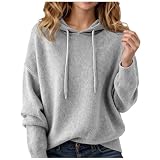 Women's Jumpers Ladies Oversized Hoodies Hood Long Sleeve Winter Sweaters Cozy Knit Sweatshirts For Women UK Fashion Fleece Jacket Trendy Layered Cardigans Tops Autumn Coats Women's Clothing