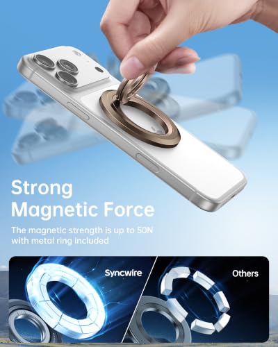 Image of SYNCWIRE Magnetic Phone Ring Holder, for MagSafe Phone Grip Stand Kickstand
