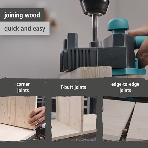 wolfcraft Dowelmaster Dowel Jig - Precision Joint Guide for Wood & Boards
