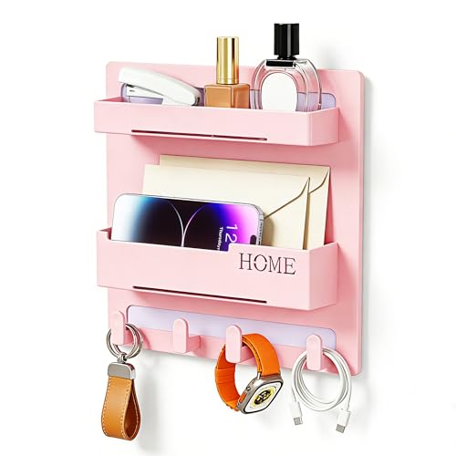 Floating Shelves for Bedside Shelf Accessories Organizer, Wall Mount Self Stick On, Cute Room Decor Aesthetic, Girls Room Decor, Cool Stuff For Bedroom Storage And Organization, Bedside Wall Organizer