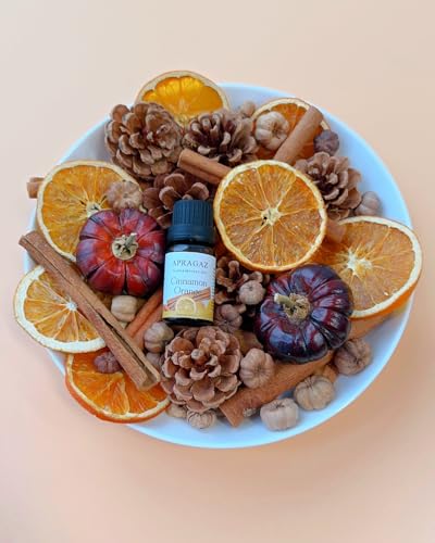 Fall Potpourri Bowl Filler with Mini Pumpkin, Cinnamon Stick, Dried Orange Slices, Pine Cone, Wooden Mango, Perfect for Farmhouse Harvest Christmas Thanksgiving Autumn Halloween Fall Scents Potpourri