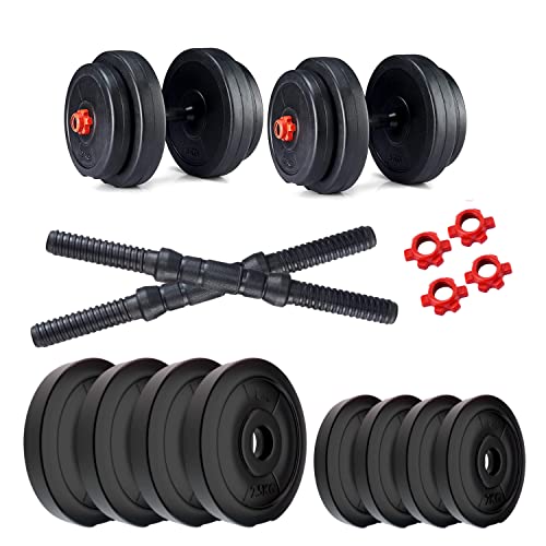 Image of Kore PVC 18 kg (2 kg x 4 + 2.5 kg x 4) Combo 16 Dumbbells Set