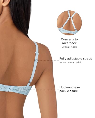 Image of Wacoal Women's Halo Lace Unlined Mid Coverage Underwire Bra, 851205