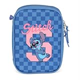 Estojo Box, Luxcel, Stitch, Azul