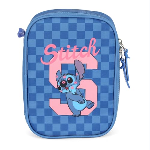 Estojo Box, Luxcel, Stitch, Azul