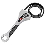 Alltrade Large GOT Strap Wrench, Non-Marring Rubber Strap Design for Pipes, Jars, Fittings, Built-in Cap Opener – 070007