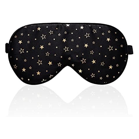 townssilk 100% Silk Sleep Mask with Adjustable Strap Cover