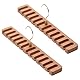 SHYSBV 2 STK Gürtelaufhänger für Schrank Holz Wandhalterung Gürtelhalter Gürtel Organizer für Schrank für Schrankorganisation und Aufbewahrung mit 12 Schlitzen