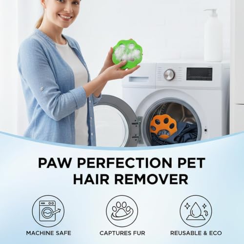 Image of 8 Pack Laundry Hair Remover Balls Pet Hair Catcher