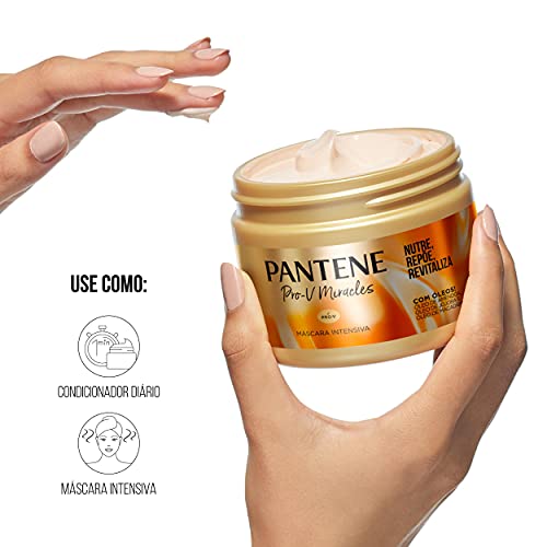 Pantene - Máscara Capilar Pro-V Miracles, Máscara Capilar Nutrição, Reposição e Revitalização, com Ó
