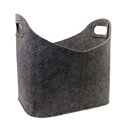 Panier à bois de cheminée, panier en feutre extra épais, panier en feutre avec poignées renforcées,sac en feutre pliable également comme panier de courses de voiture et panier de rangement pour bois Cover