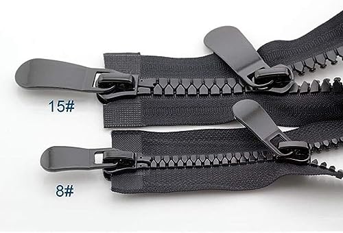 Fermeture éclair noire pour bricolage Lalian 150 cm de couture 15# - 3