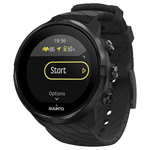 Suunto 9, GPS Sports Watch with Long Battery Life and Wrist-Based Heart Rate, Non-Barometer, All Black