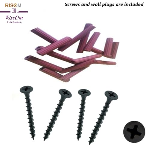 Image of RiseOm Folding U Type Glass Mount Bracket of Brass Chrome Finish (1.5 inch x 1.5 inch x 8mm, Pack of 12)