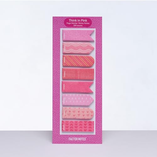 Image of Factor Notes Sticky Notes (Think in Pink)