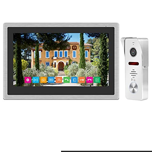 Campanello Video citofono WiFi 10 Pollici Videocitofono IP Wireless Telecamera Campanello 1080P con rilevamento