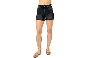 Judy Blue High Waist Black Tummy Control Shorts