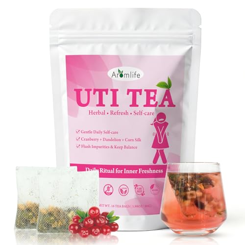 Aromlife UTI Tea for Women, Herbal UTI Tea for Cleanse & Daily Balance, Natural Teas with Cranberry,...