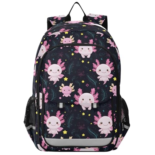 Sac à dos pour ordinateur portable enfants motif axolotl étoile pour l'école