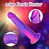 15 cm fantasy Dildo für Anfänger, kleiner realistischer Dildo mit starkem Saugnapf, 14 cm süßer und kleiner lila-rosa Analdildo, Silikon-G-Punkt-Vaginal- und Analtraining, für Frauen Männer Anfänger #1