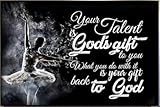 YAASIMOULE Ballet Tu talento es el regalo de Dios para ti ¿Qué haces? Póster de danza de apoyo a Dios