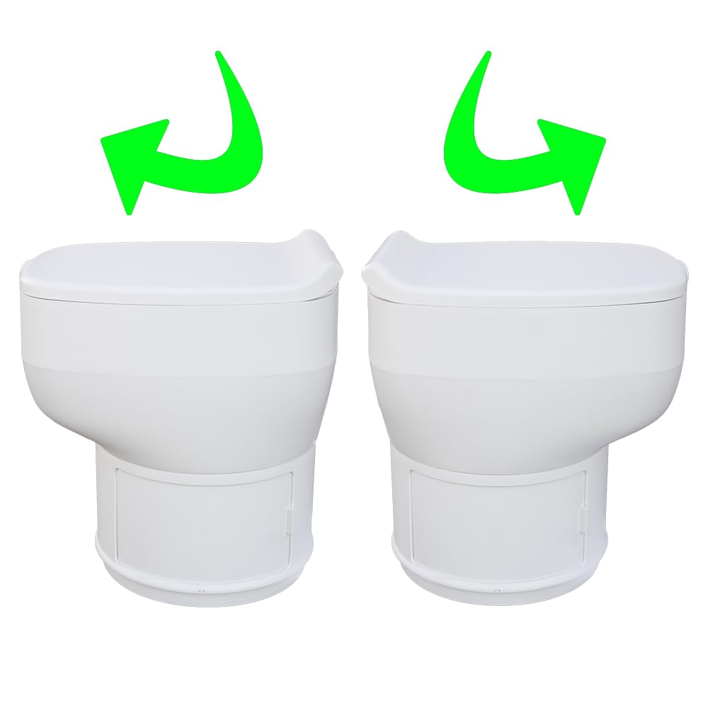 ELITE Inodoro sellado para instalación fija, inodoro portátil para camping, inodoro sin agua para furgonetas, autocaravanas, vehículos de expedición, camping