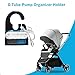 Holder for Infinity Feeding Pump - Lightweight G-Tube Pump Organizer with Built-in Tubing Coil, Charger Slot & Speaker Opening, Portable for Home and Travel（Black）