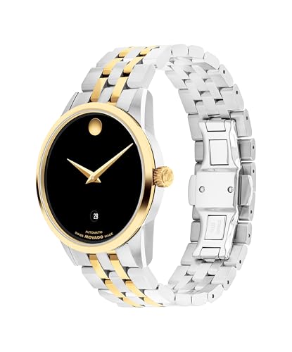 Movado Museum Classic Men's Automatic Watch, Stainless Steel Bracelet, Self-Winding Luxury Timepiece - Gift for Him - 40mm2