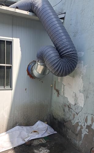 Tuyau de ventilation rétractable ignifuge pour chauffage et refroidissement