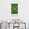 Jamaica Jamaican Flag Wall Painting Hanging Tapestry Print Cotton Linen Scroll Poster Art Decor #3