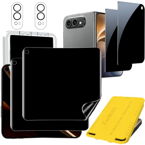 Image of Ferilinso Privacy Screen Protector for iPhone Glass Back Ultra Fold