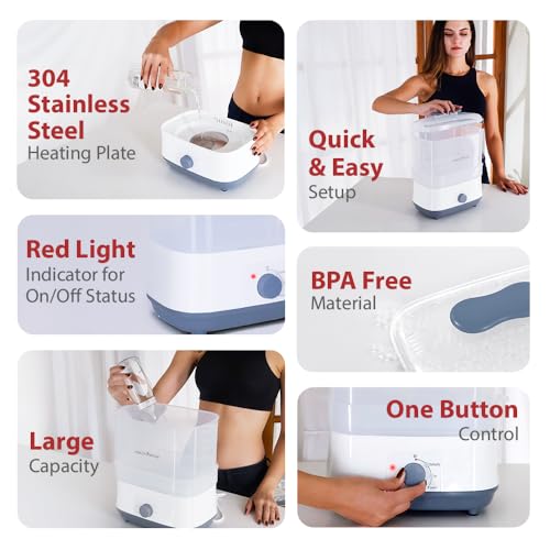 Image of HealthSense Sterilizer & Dryer for feeding bottles | Baby bottle & Accessories sterilizer machine | 8 Bottles Capacity, Food Grade Material, Auto Shut OFF with 1 Year Warranty - BS 10