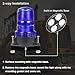 WOWTOU Rooftop Magnetic LED Blue Strobe Lights for Volunteer Firefighter Vehicles Police Cars POV Trucks Forklift, 12V 24V Safety Warning Flasher Emergency Flashing Beacon