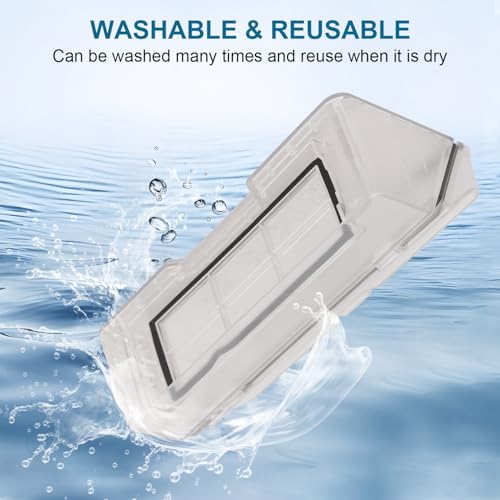 Image of Dust Bin Box for Compatible with Wyze Robot WVCR200S Vacuum Cleaner - Waste Dustbin Box Replacement Accessories Spare Parts