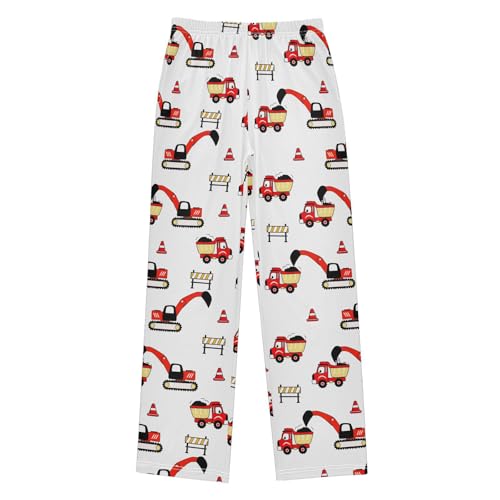 Boys' Pants Vehicle Construct Truck Digger Dumper Long Bottoms Jogger Pants Elastic Waist Trousers with Pockets S-XL