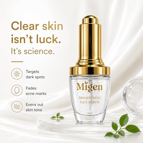 Image of Migen Patented Korean Amur Plant Complex Face Serum for Daily Use | Advanced Melanophagy Tech for Dark Spot Correction within 14 Days | Hyper-Pigmentation & Sun Spot Treatment | Skin Tone Unifier | All Skin Types | 20ml