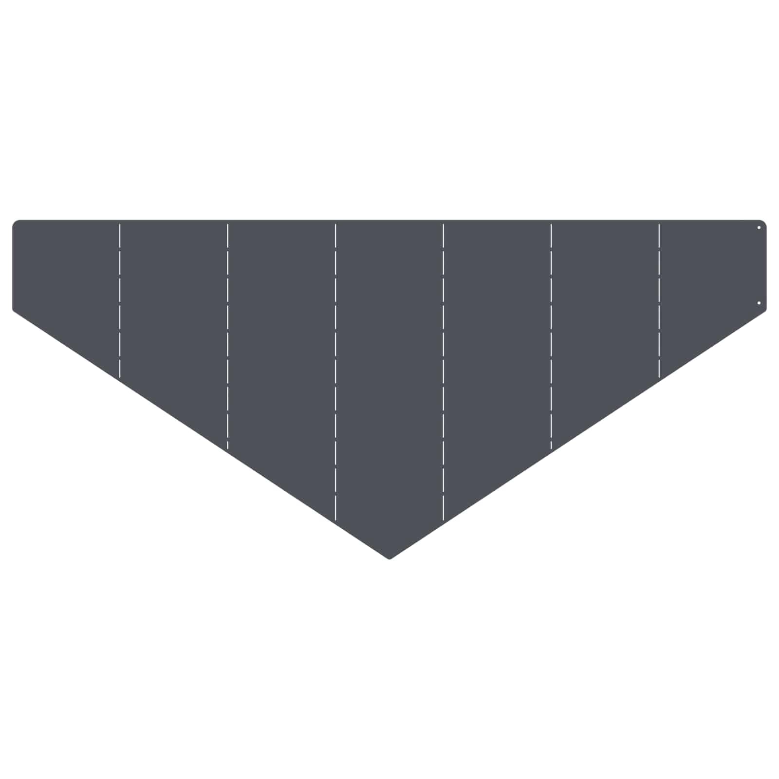 Lot de 4 bordures de pelouse en acier anthracite 100 x 45 cm