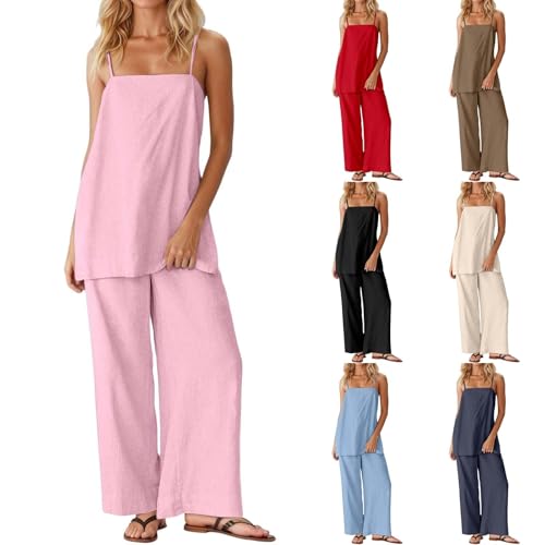 Conjunto de lino mujer transpirable para superar el calor con comodidad diaria 2