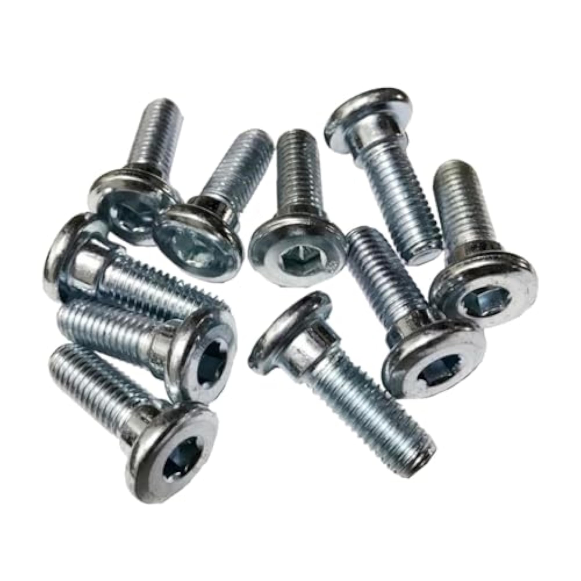 10 Pieces Brake Disc Rotor Screws, Versatile Stainless Steel Bolts