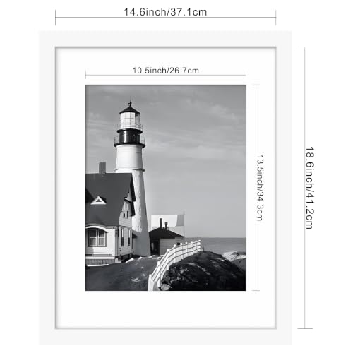 Image of Picrit 15x19 White Picture Frame, Poster Frame for Wall, 3 Pack