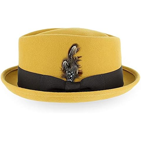 Belfry Crushable Porkpie Small Mustard Cover