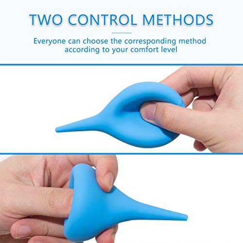 Timoo Ear Syringe 2.5 Ounce Hand Bulb Syringe Soft Rubber Ear Washing Squeeze Bulb for Kids Adults - Thumbnail 5