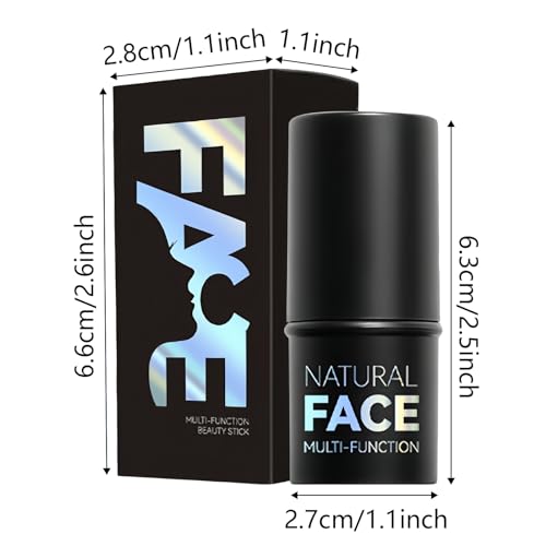 Nivofu 3PCS Colorete En Crema Contour Stick Iluminador En Stick, Bronzer y Blush, Barra De Maquillaje Multifuncional, Resistente al Agua, Persistente, Define Los Pómulos y Esculpe el Rostro - imagen 2