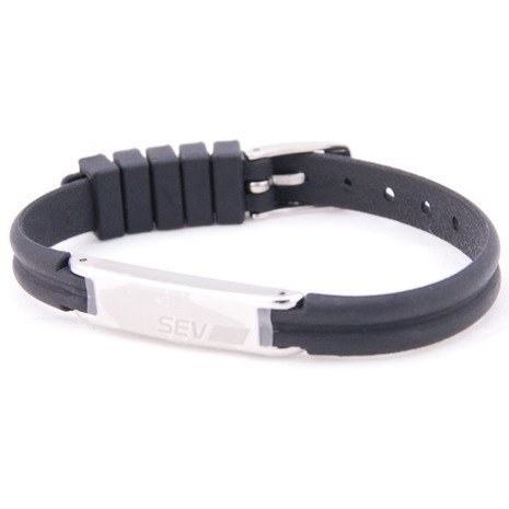 Amazon.co.jp: SEV(セブ)ラインブレスレット Sサイズ ブラック