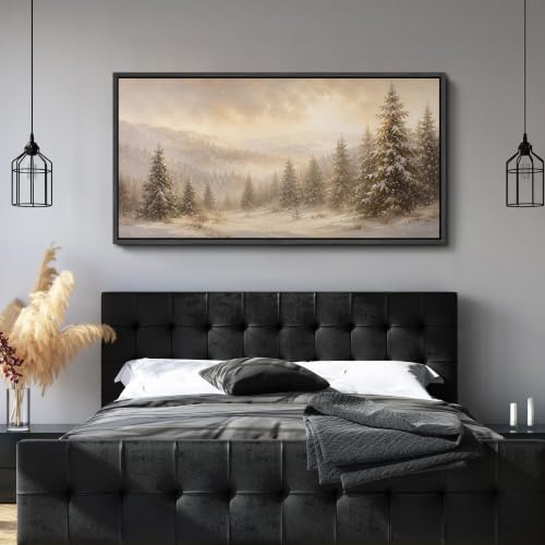 Image of MUDECOR Extra Large Framed Canvas Print Wall Art Pine Art for Living Room