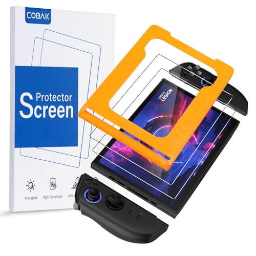 CoBak 2 Pack Tempered Glass Screen Protector for Lenovo Legion Go Gen 2, 8.8 inch, with Easy Installation Tool, 9H Hardness, Anti-Scratch, Fingerprint Resistant, Crystal Clear