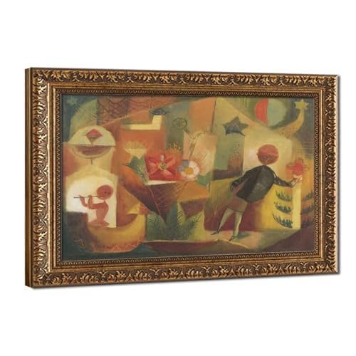 Toile La lune et les fleurs Koga Harue décoration murale bureau cadre à suspendre